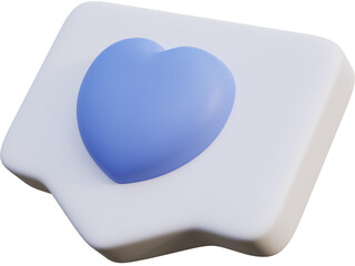 Like a product button 3d heart text box icon chat box. Like heart comment