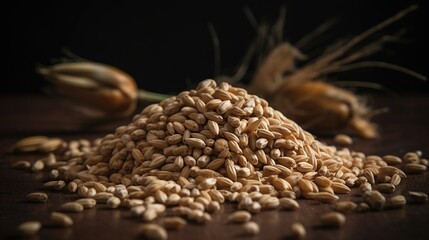 Obraz premium Fuel Your Body with Nature's Protein Powerhouse: Wheat, a Great Source of Plant-Based Protein