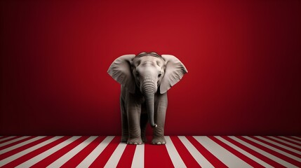 Die Kunststücke der Zirkuselefanten