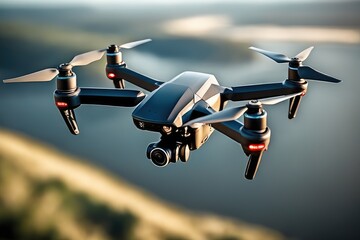 Fototapeta na wymiar drone flying in the sky