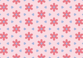 seamless pattern with hearts