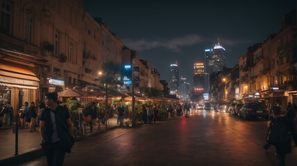 Fototapeta premium night in the city