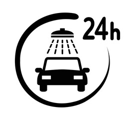myjnia samochodowa całodobowa ikona © robert6666