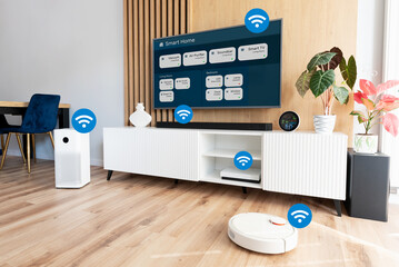 Smart home devices, controlled by smart app
