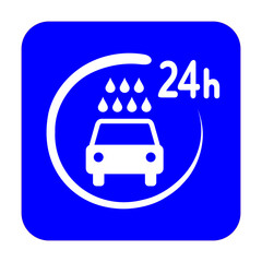 myjnia samochodowa całodobowa ikona © robert6666