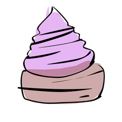 Cupcake Sweet food dessert drawing doodle hand drawn illustration decoration cartoon elements party