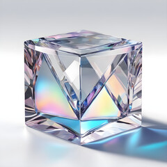 Cubo de cristal 3D