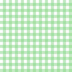 green white gingham seamless pattern. Pale pink background texture. Checked tweed plaid repeating wallpaper. Fabric design.