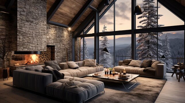 Chalet Interior Design Images – Browse 12,781 Stock Photos, Vectors, and  Video