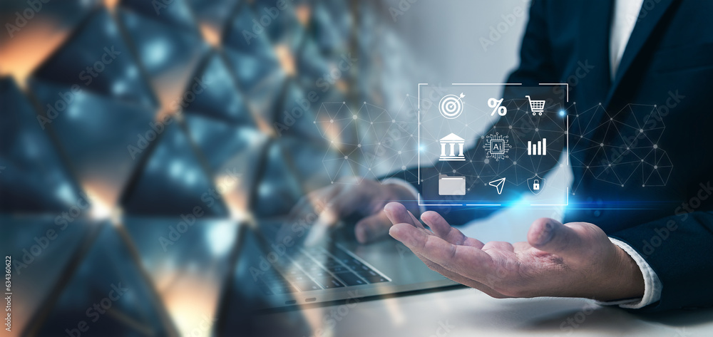 Poster enterprise solutions, smart software automation for improved performance and cybersecurity, innovati