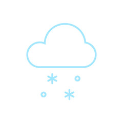 clouds with snow icon