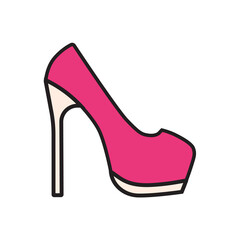 pink stiletto heels illustration