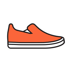 slip on shoes illustration