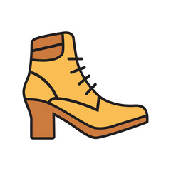 boot heels shoes icon