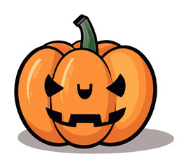 Cute Halloween Pump King Vector
