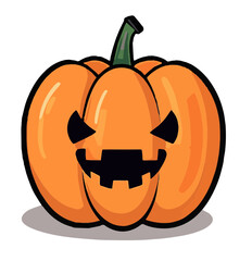 Cute Halloween Pump King Vector

