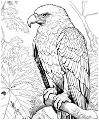 eagle coloring pages for adults