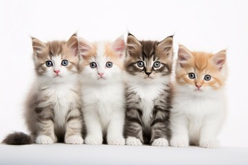 photo of a cat on a plain white background