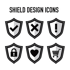 盾アイコンセット