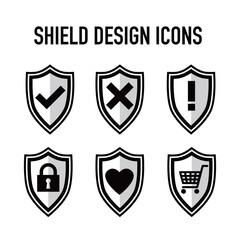 盾アイコンセット