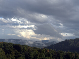 landscape panorama of the black forest