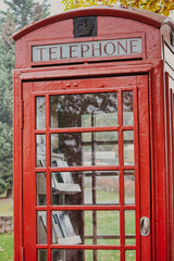 Alte Telefonzelle, Telefone, britische Telefonzelle