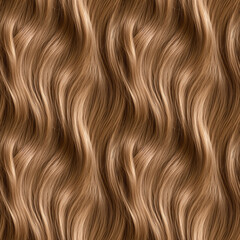 Fototapeta premium Wavy blond hair seamless background