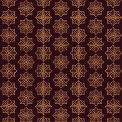 Geometric pattern design seamless on red background