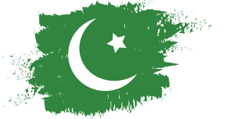 pakistan flag vector background illustration © SGA