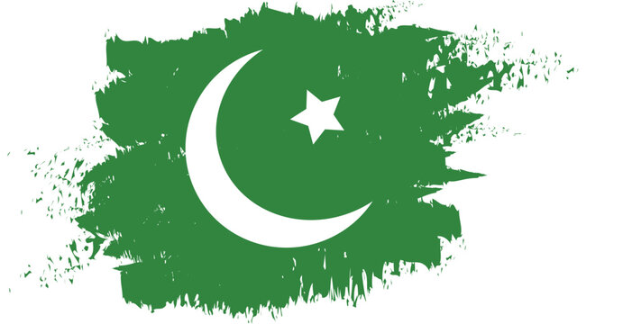 pakistan flag vector background illustration