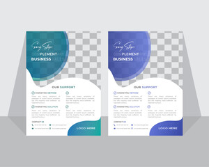 corporate business flyer design template,
