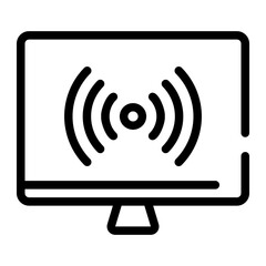 computer line icon