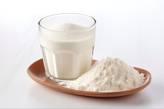 Pure Colostrum Powder - A Nutritional Supplement for Immunity and Nourishment. Generative AI