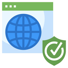 WEB SECURITY line icon,linear,outline,graphic,illustration
