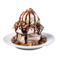 chocolate ice cream with chocolate