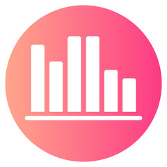 bars chart gradient icon