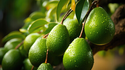 Abundant Harvest: Avocado Tree Close-Up