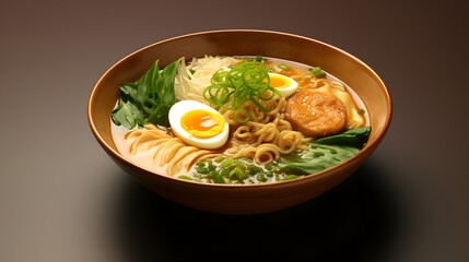Featuring the rich essence of Ramen with soy-marinated egg
