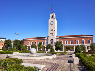 Piazza del Popolo (people's square) and the City Hall (municipio)	 in Latina, Italy	
