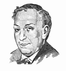 a stamp printed in Spain shows Antonio Machado