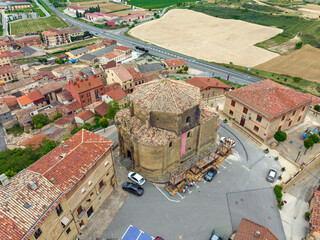 aerial view of Briones La Rioja Spain