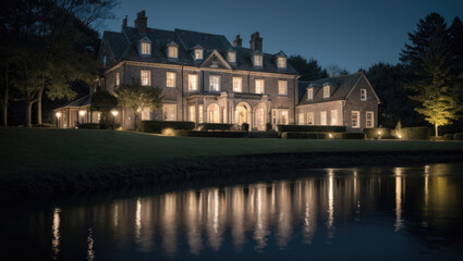 hotel in the night - Generative AI