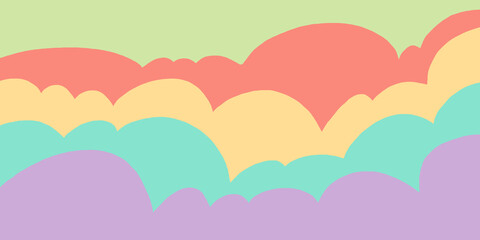 pastel shape and movement concept, abstract background