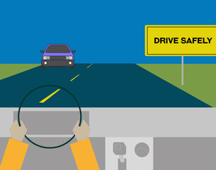 drive safely sign - 634391441