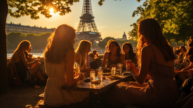 Eiffel Tower Picnic on Champ de Mars