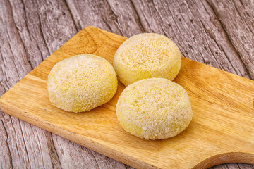 Raw potato zrazy for cooking