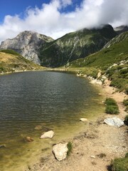 Lac en Vanoise. Pralognan la Vanoise, Parc national de la Vanoise, Alpes du Nord, Tarentaise, Savoie, France.