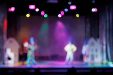 Texture blur and defocus, background for design. Stage light at a concert show.