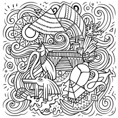 Egypt cartoon doodle funny illustration