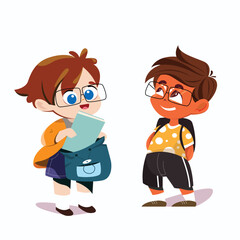 child in back to school vector free 